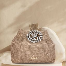 Lavie Tiana Women Copper Embellished Potli-36