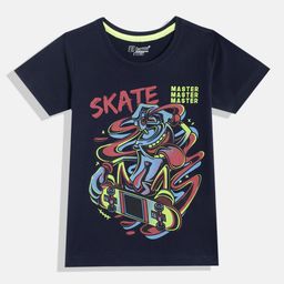Eteenz Boys Tropical Graphic Printed Premium Cotton T-shirt-image-35