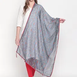Dupatta Bazaar Blue & Red Printed Dupatta-picture-23