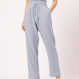 DressBerry Women Laid-Back Luxe Striped Trousers-image-33