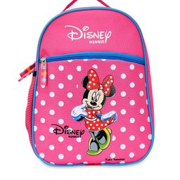 Kuber Industries Kids Pink & White Minnie Mouse Printed Waterproof Backpack-28