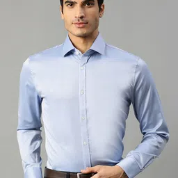 Matinique Men Blue Slim Fit Solid Formal Shirt-image-30