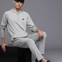 ADIDAS Men Brand Logo Detail Hooded Sweatshirt-image-81