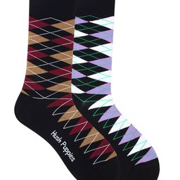 Hush Puppies Men Pack of 2 Assorted Patterned Calf Length-2