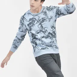 Crimsoune Club Abstract Printed Sweatshirt-image-4