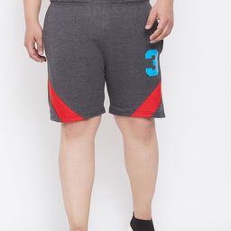 bigbanana Men Grey Colourblocked Regular Fit Cotton Shorts-image-15