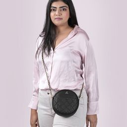 Mochi Structured Sling Bag with Quilted image 1