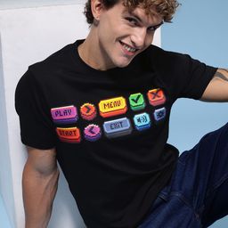 HERE&NOW Graphic Printed Pure Cotton T-shirt-picture-42