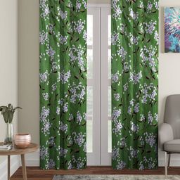 Cortina Set of 2 Floral Printed Long Door Curtains-image-76