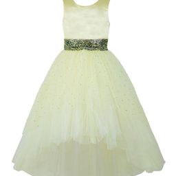 Toy Balloon kids Girls Yellow Solid Maxi Dress-image-47