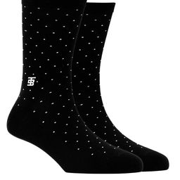 SockSoho Men Black & White Geometric Patterned Above Ankle-Length Socks-29