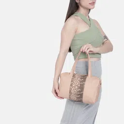Baggit Mini Polka Dots Print PU Structured Handheld Bag image 5