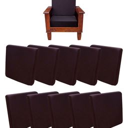 ohello Brown 10 Pieces Self Designed Elasticated Sofa Cover-18