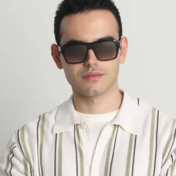 IDEE Men Square Sunglasses with UV Protected Lens IDS3106C2SG-4