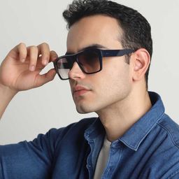 IDEE Men Square Sunglasses with UV Protected Lens IDS3106C3SG-10