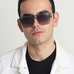 IDEE Men Square Sunglasses with UV Protected Lens IDS3106C4SG-18
