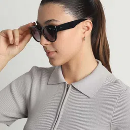 IDEE Women Oval Sunglasses with UV Protected Lens IDS3121C1SG-image-10