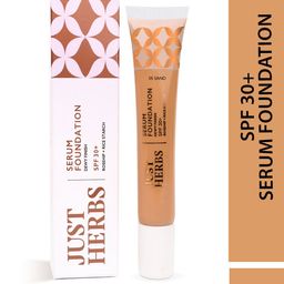 Just Herbs Rose Hip & Rice Starch SPF 30 Dewy Finish Serum Foundation 20g - Sand 05-28