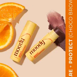 MOODY Vitamin C SPF 15 Tinted Lip Screen Balm With Mandarin Orange 5.8g - Choco Brown-4