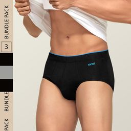XYXX Men Solid Pack Of 3 Uno IntelliSoft Micro Modal Brief-picture-8