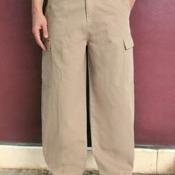 Bene Kleed Men Cotton Loose Balloon Fit Cargos Trousers-image-22
