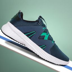 Reebok Men Teal Blue Woven Design Ultrafit Running Shoes-picture-57