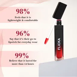 FLiCKA Set & Attack Transfer-Proof Liquid Matte Lipstick 7 ml - Dip Drop 19 image 4