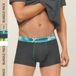 XYXX Pack Of 2 Sweat Wicking Dynamo Micro Modal Trunks XYTRNK2PCKN128-33