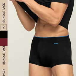XYXX Men Pack Of 2 Solid IntelliSoft Antimicrobial Uno Trunks XYTRNK2PCKN383-picture-16