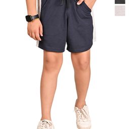 BAESD Boys Pack Of 3 Cotton Solid Regular Bermuda Shorts-image-52