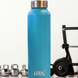 HRX by Hrithik Roshan Turquoise Blue Single Stainless Steel Wall Vacuum Water Bottle 1 Ltr-12