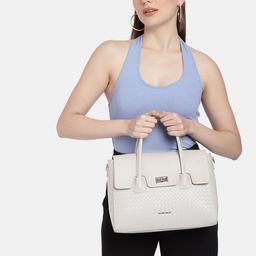 Allen Solly Geometric Basket-Weave Self Design Structured Handheld Bag image 5