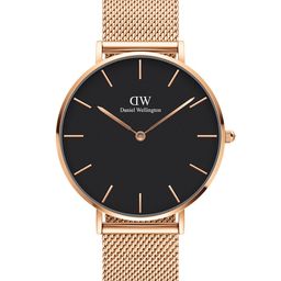 Daniel Wellington Unisex Petite Melrose 36mm Black Dial Round Analogue Watch- DW00100303-image-27
