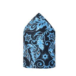 Tossido Men Navy Blue & White Printed Pocket Square-image-34