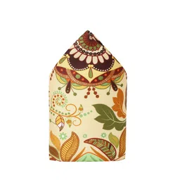 Tossido Men Beige & Brown Printed Pocket Square-image-38