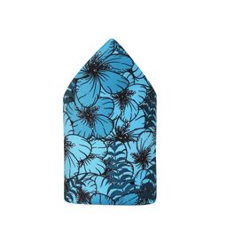 Tossido Men Turquoise Blue & Black Printed Pocket Square-picture-5