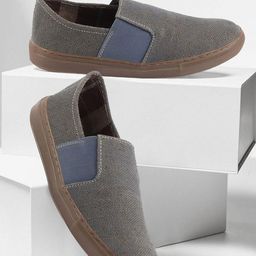 FAUSTO Men Canvas Lightweight Slip-On Sneakers-11