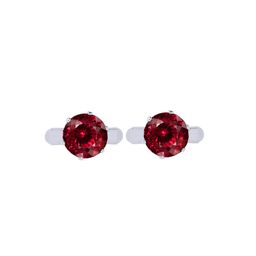 bodha Silver-Plated Quirky CZ Gemstone Studded Cufflinks-4