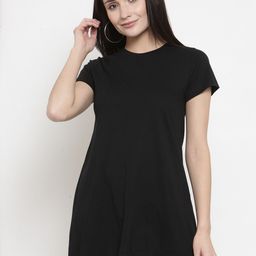 Kalt Women Black Solid Tunic-picture-32