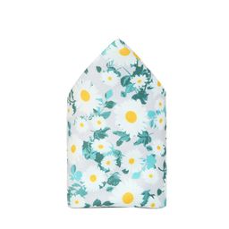 Tossido Men White & Green Printed Pocket Square-image-95