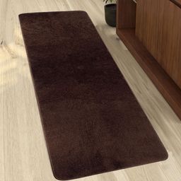 Saral Home Brown Solid Anti-Skid Floor Runner-16