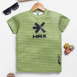 HRX by Hrithik Roshan Boys U17 Brand Logo Printed Rapid Dry Active T-shirt-image-66