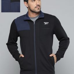 Reebok Men Navy Blue Reversible Training Sporty Jacket-11