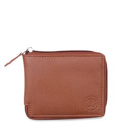 TnW Unisex Tan Brown Solid Two Fold Wallet-image-15