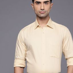 Raymond Slim Fit Textured Pure Cotton Formal Shirt-image-37