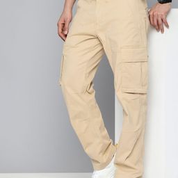 Flying Machine Men Tapered Fit Cargos Trousers-image-79