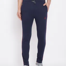 Adobe Men Navy Blue Solid Track Pants-image-73
