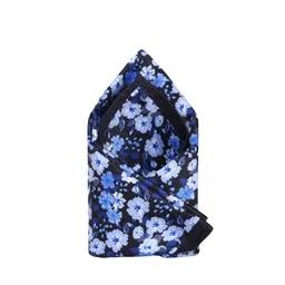 Tossido Men Black & Blue Printed Pocket Square-image-82