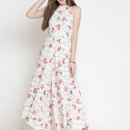 Sera Women Off-White & Pink Printed Basic Jumpsuit-picture-53