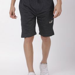 Urban Dog Men Charcoal Grey Solid Regular Fit Sports Shorts-picture-14